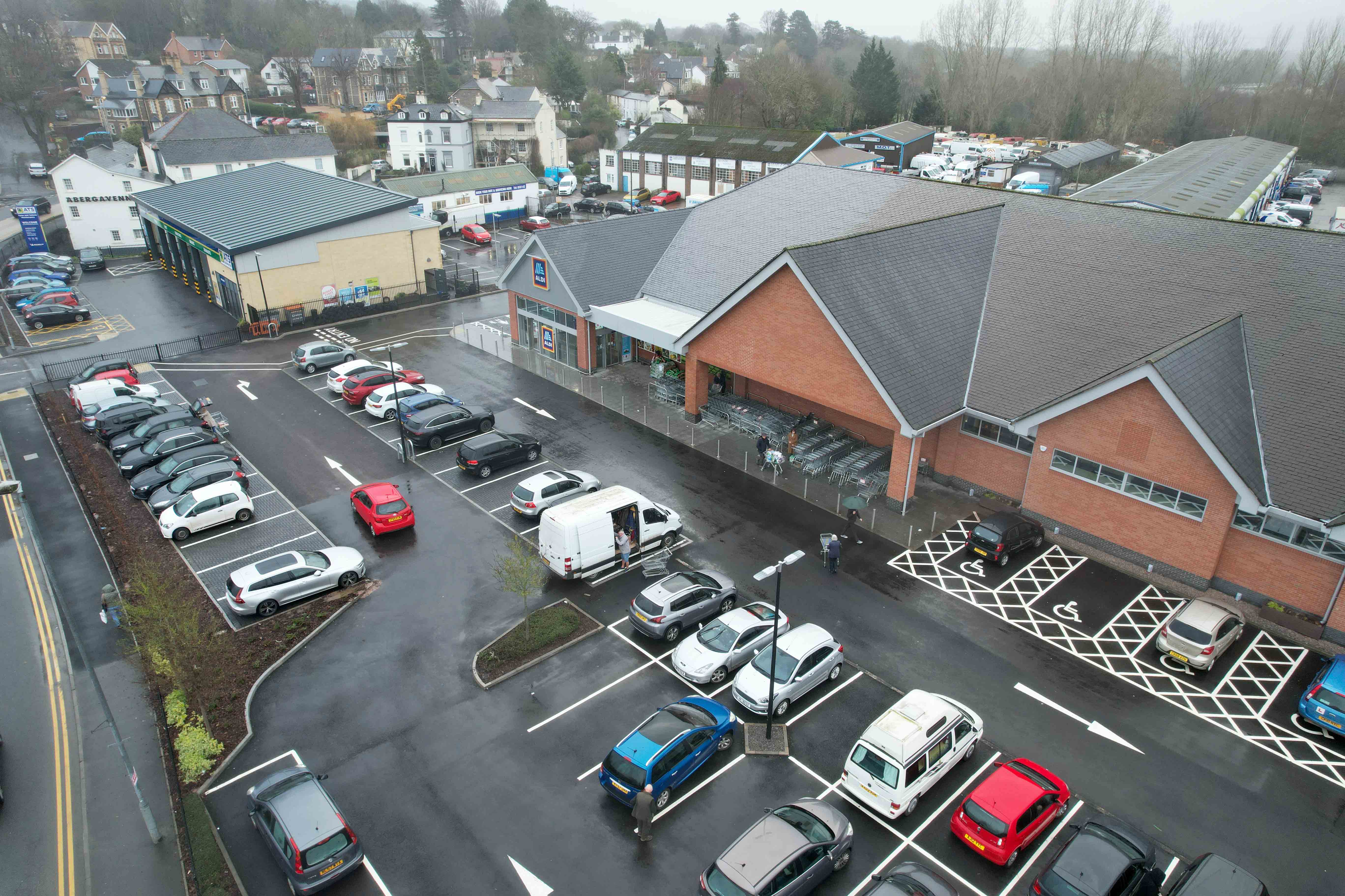 Abergavenny Aldi ATS Drone Shots 12