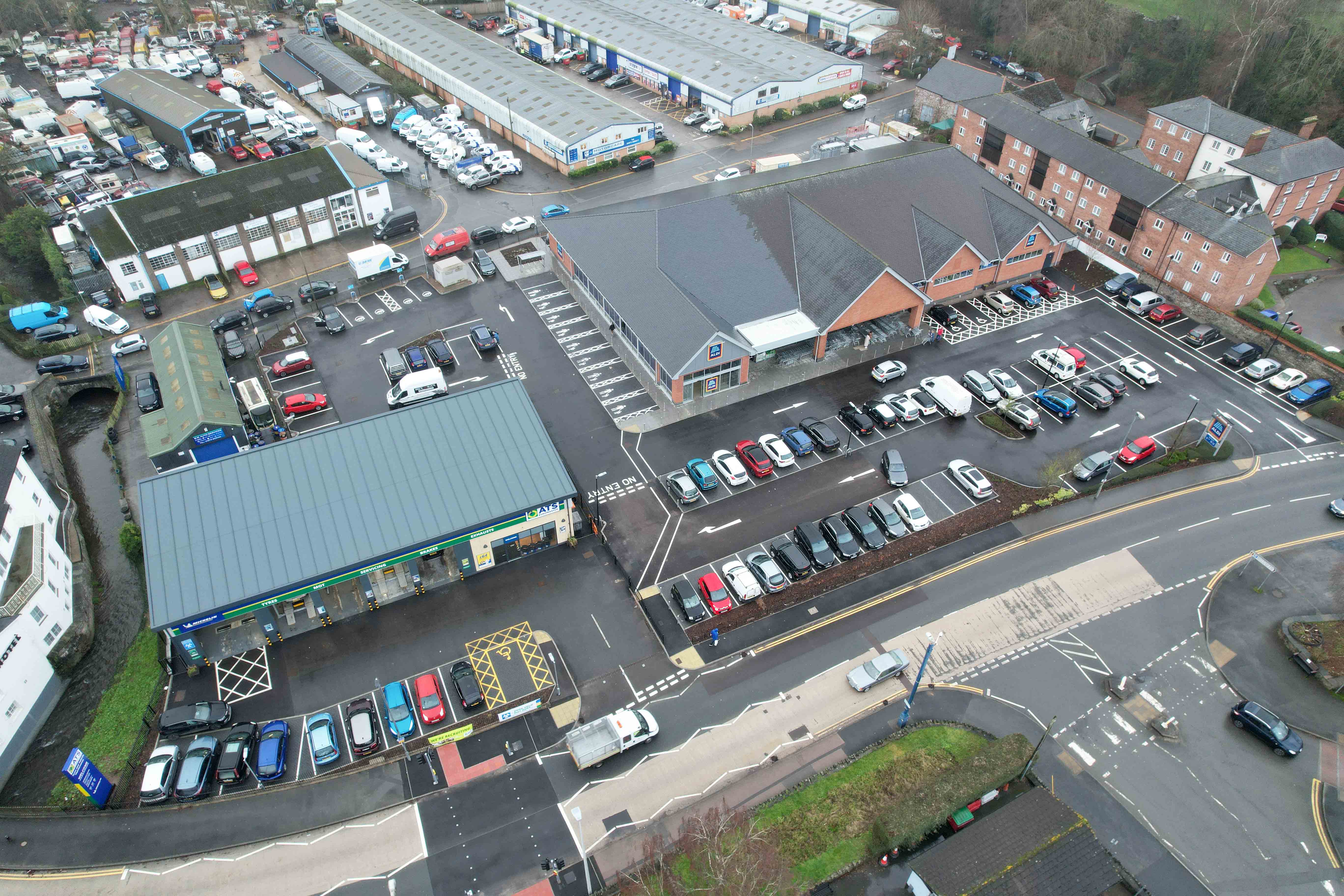 Abergavenny Aldi ATS Drone Shots 2