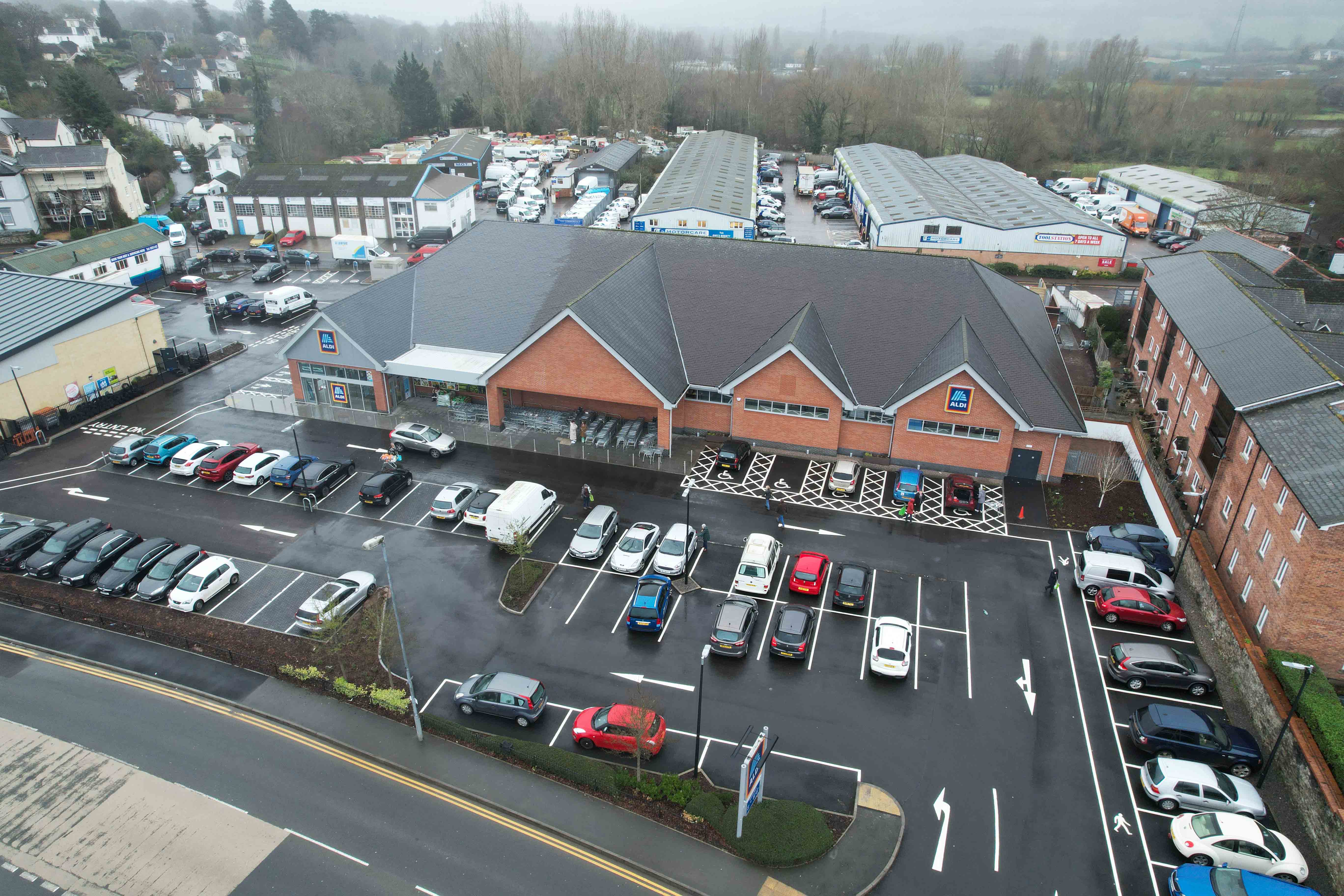 Abergavenny Aldi ATS Drone Shots 5