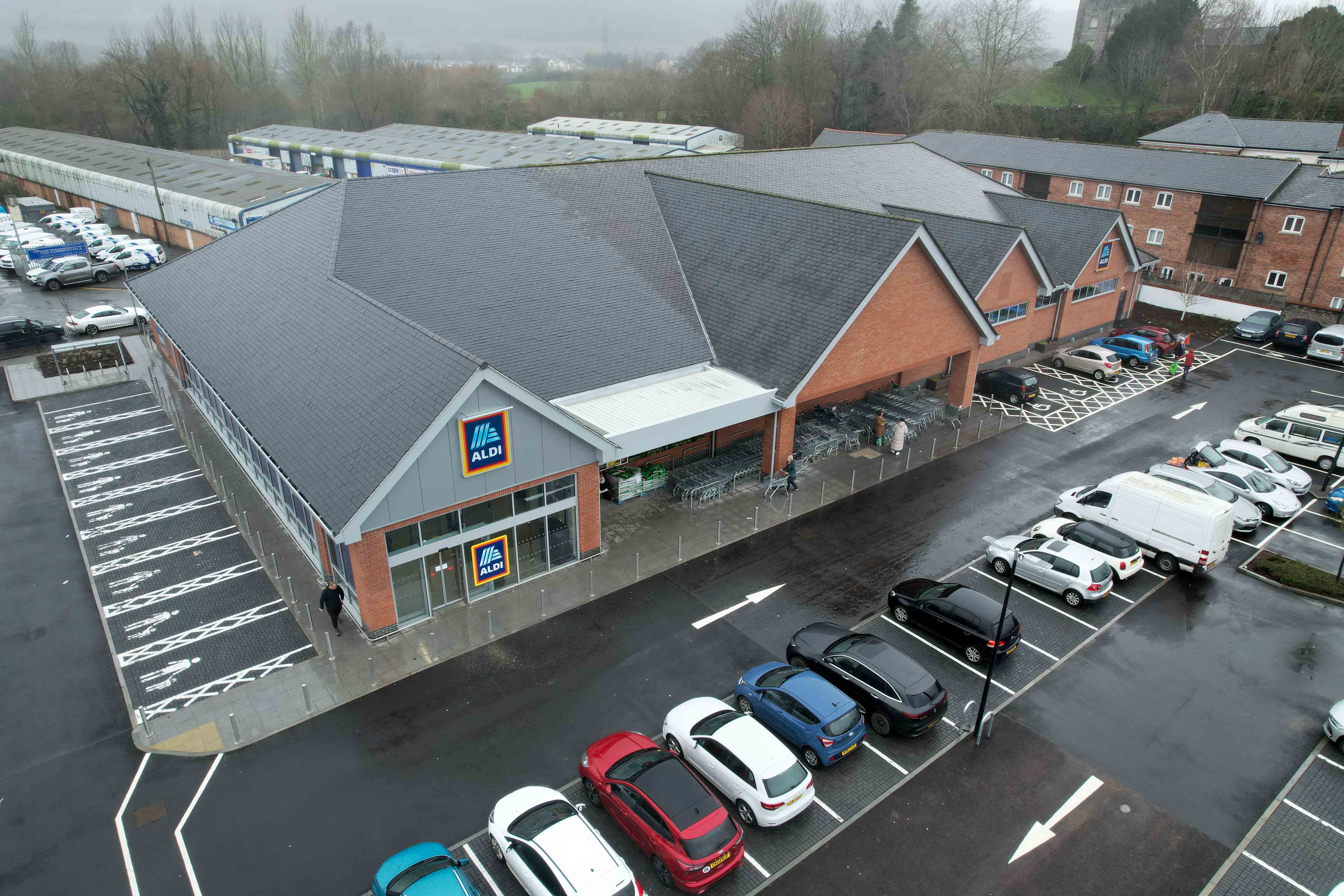 Abergavenny Aldi ATS Drone Shots 6