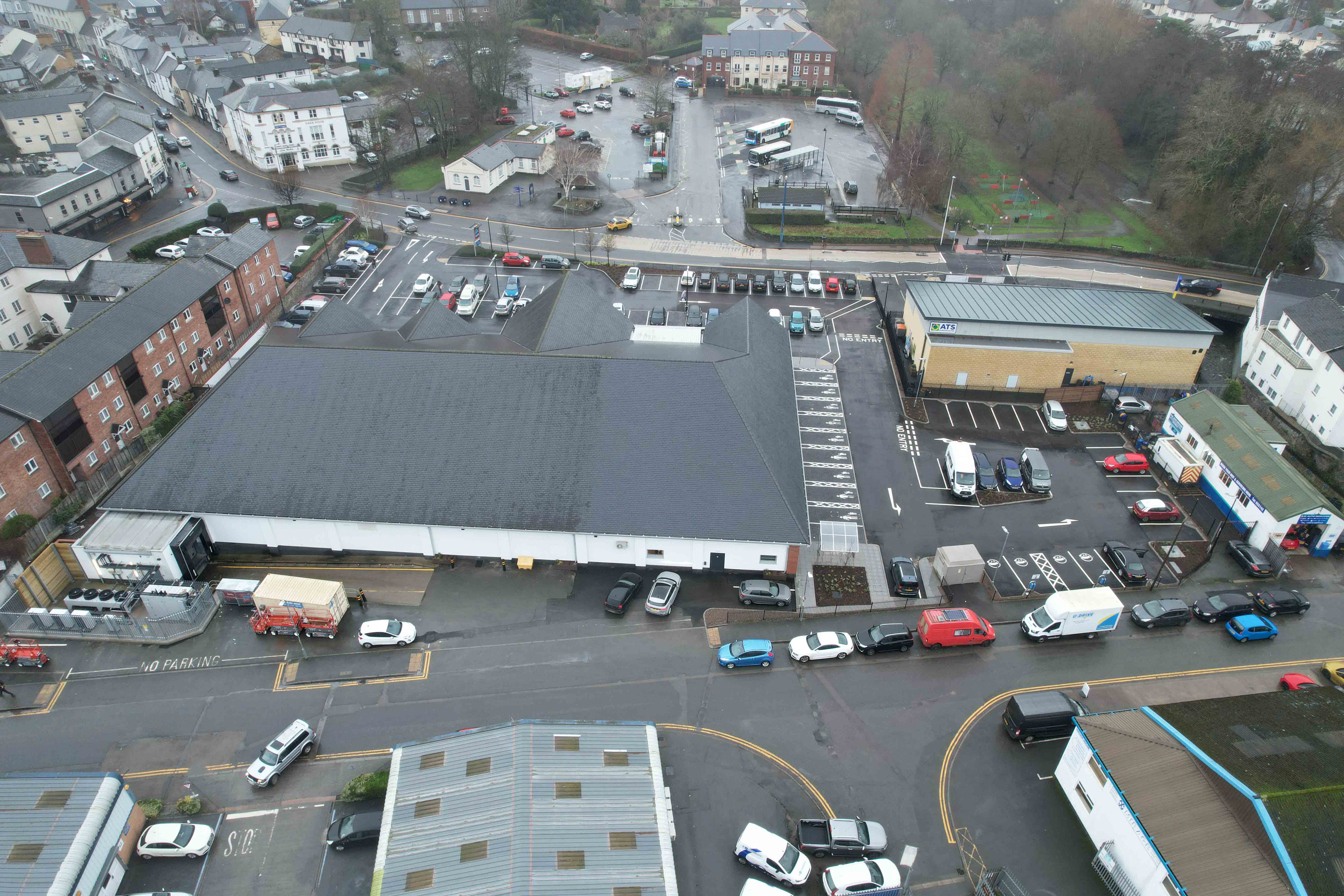 Abergavenny Aldi ATS Drone Shots 7