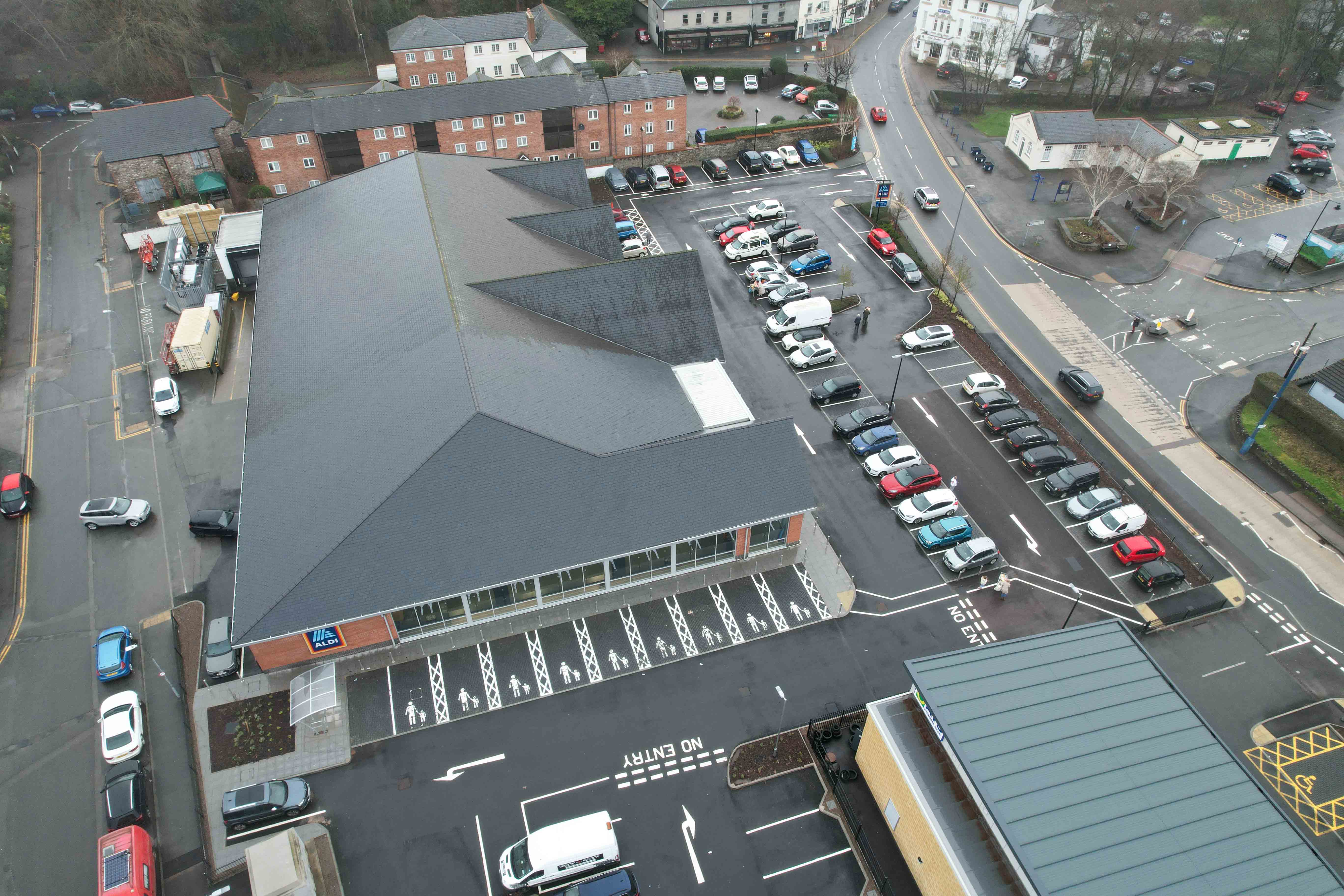 Abergavenny Aldi ATS Drone Shots 8