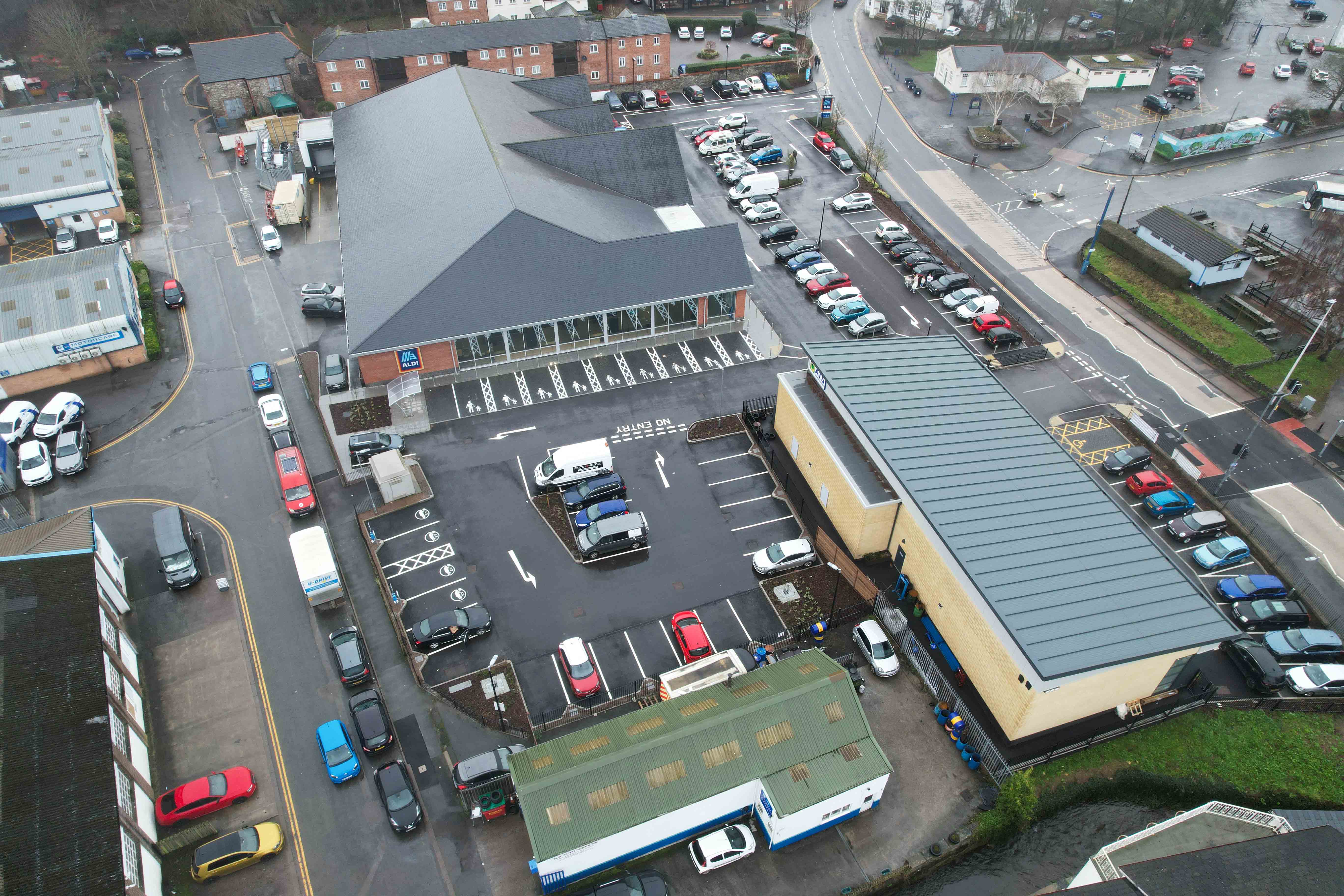 Abergavenny Aldi ATS Drone Shots 9