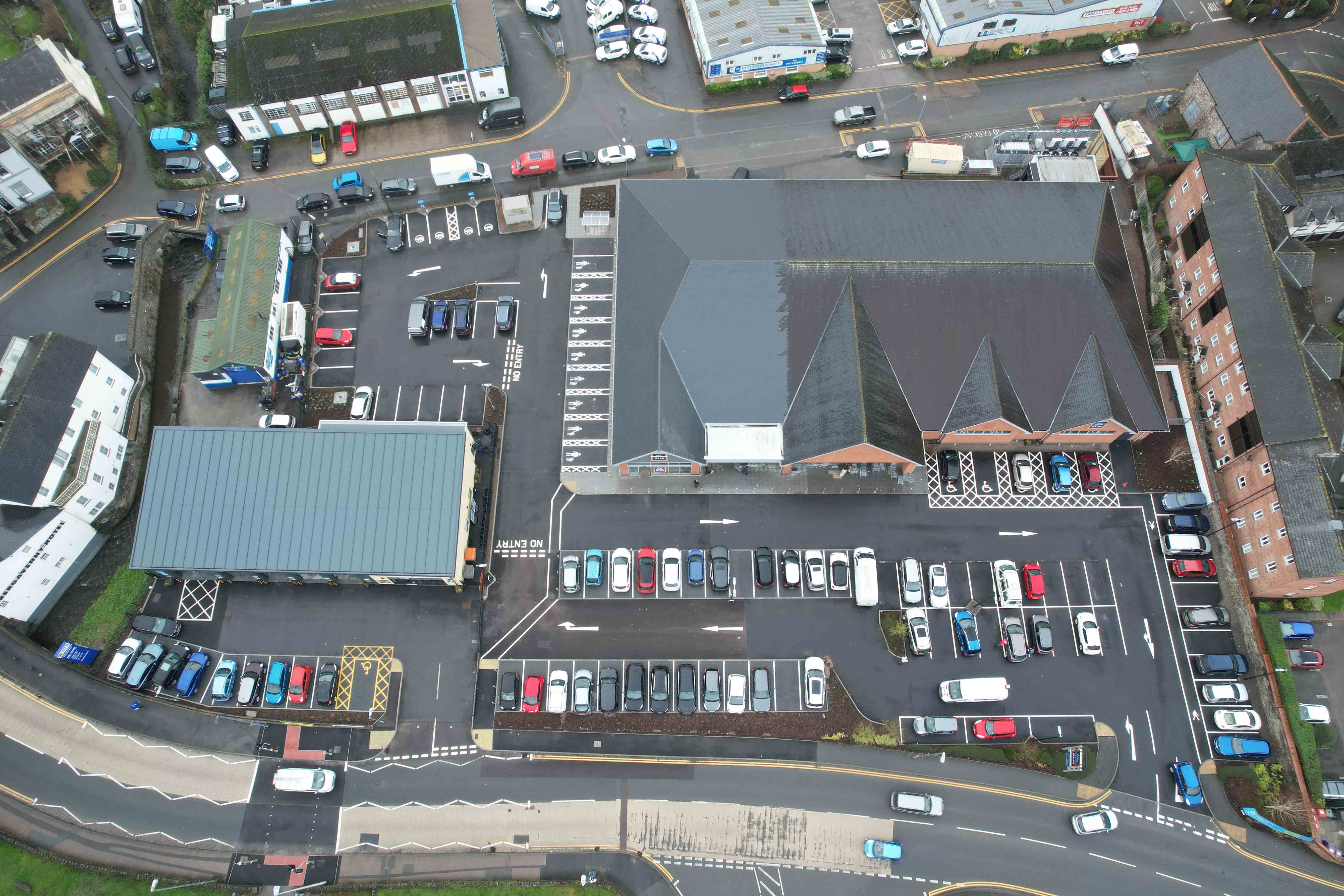 Abergavenny Aldi ATS Drone Shots