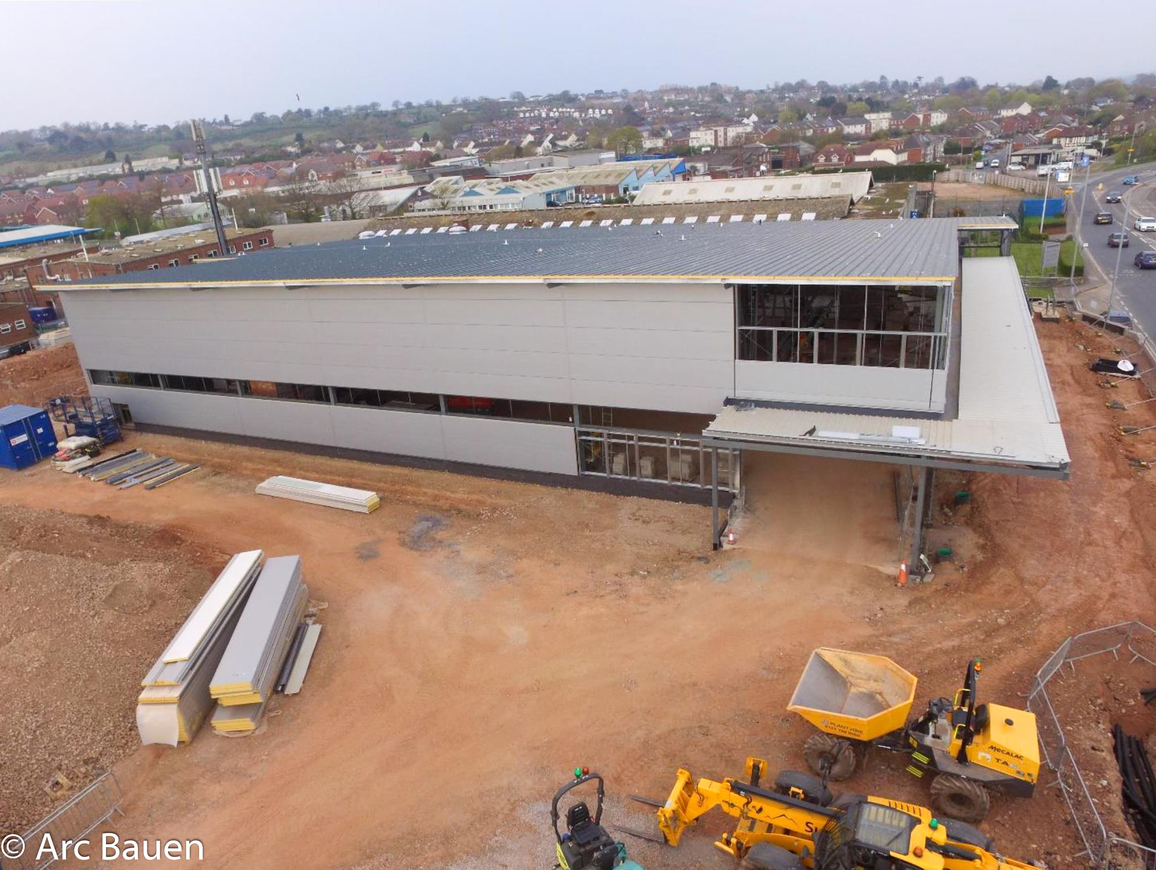 Aldi Exhibition Way, Exeter - Drone shot 23.04.21