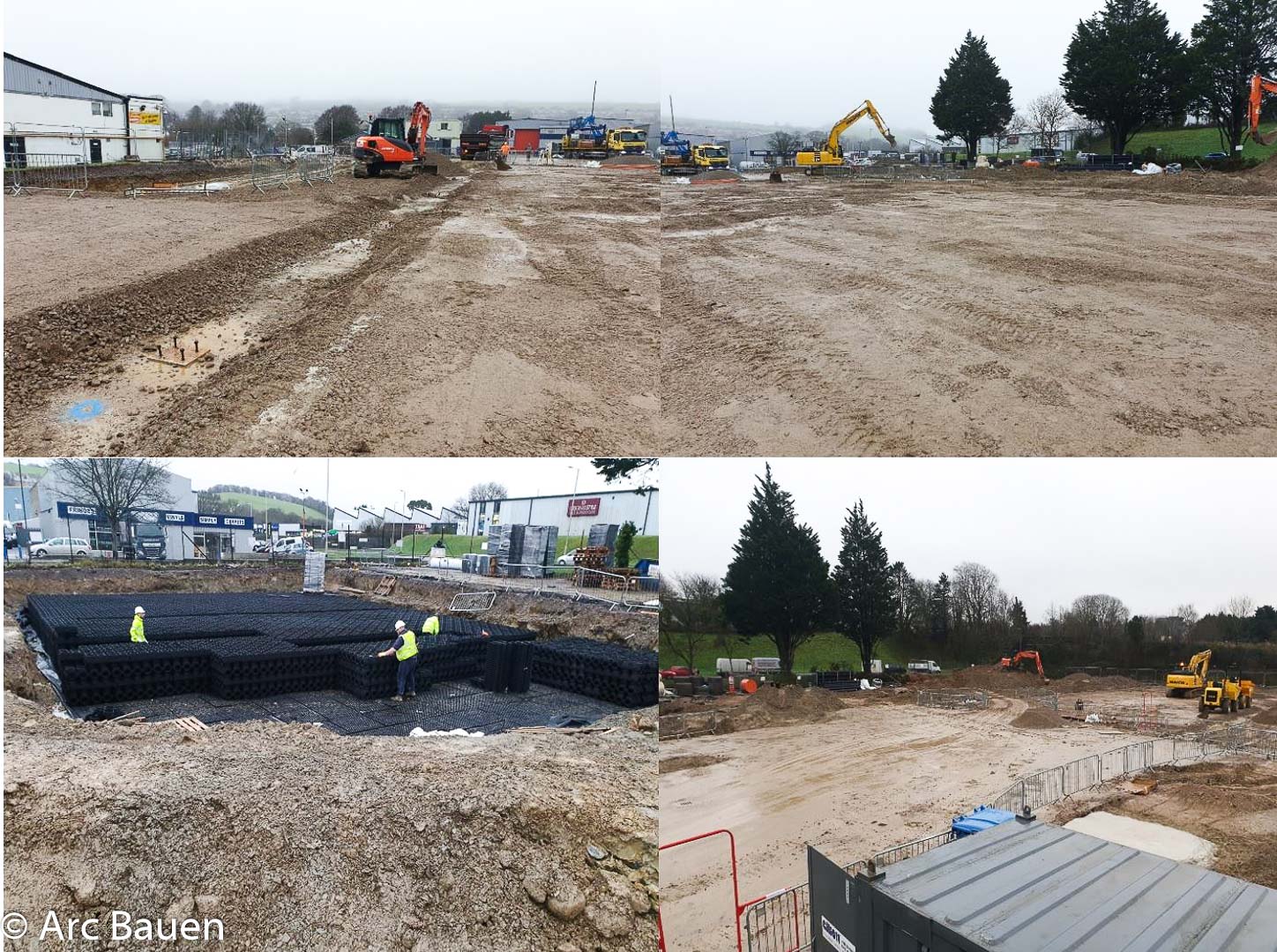 Aldi Plympton on site and in construction