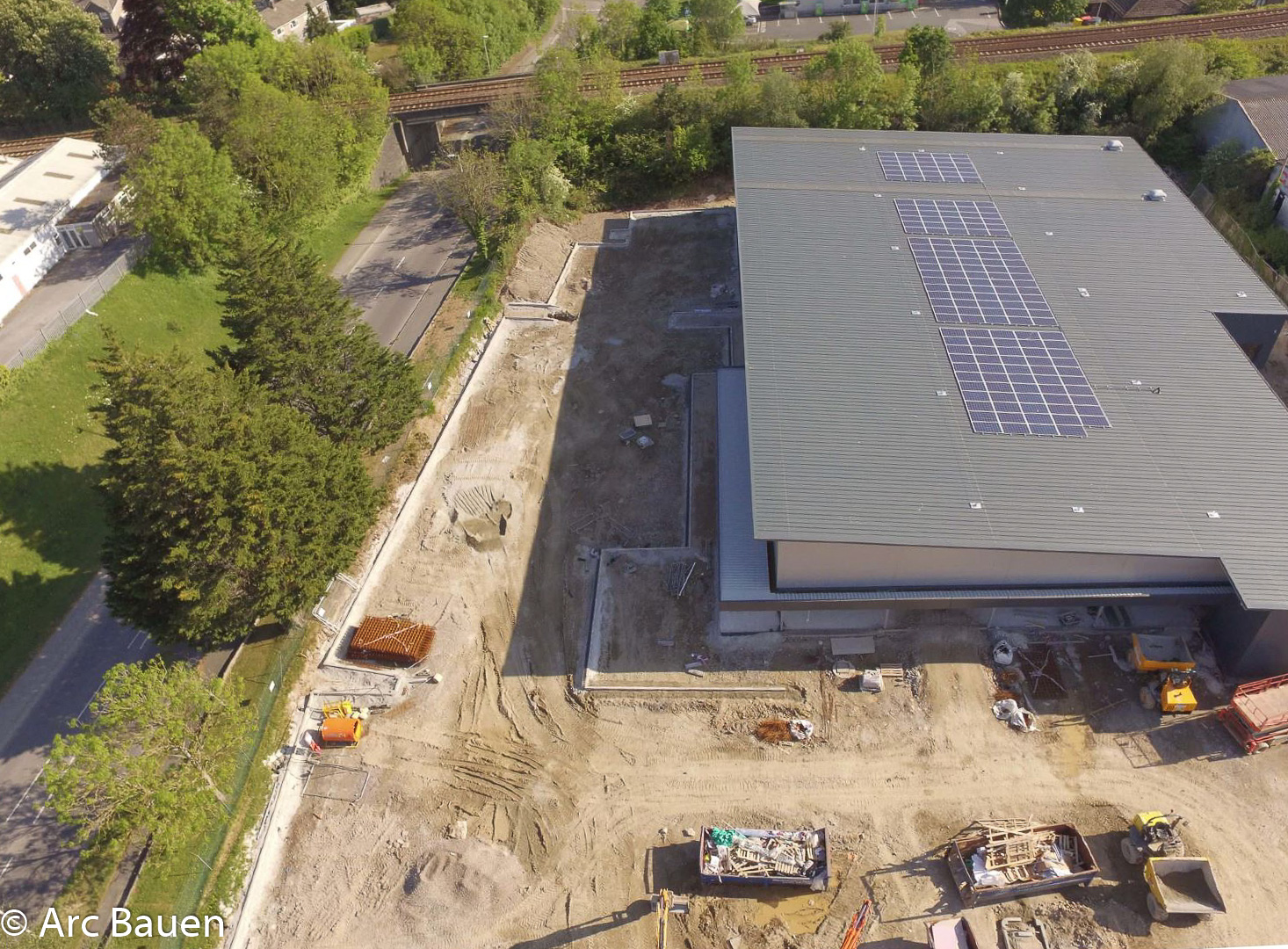 Aldi Plympton site progress photos from a drone 07.05.20