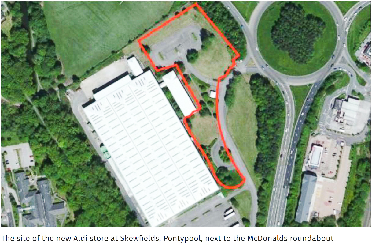 Aldi Pontypool Site