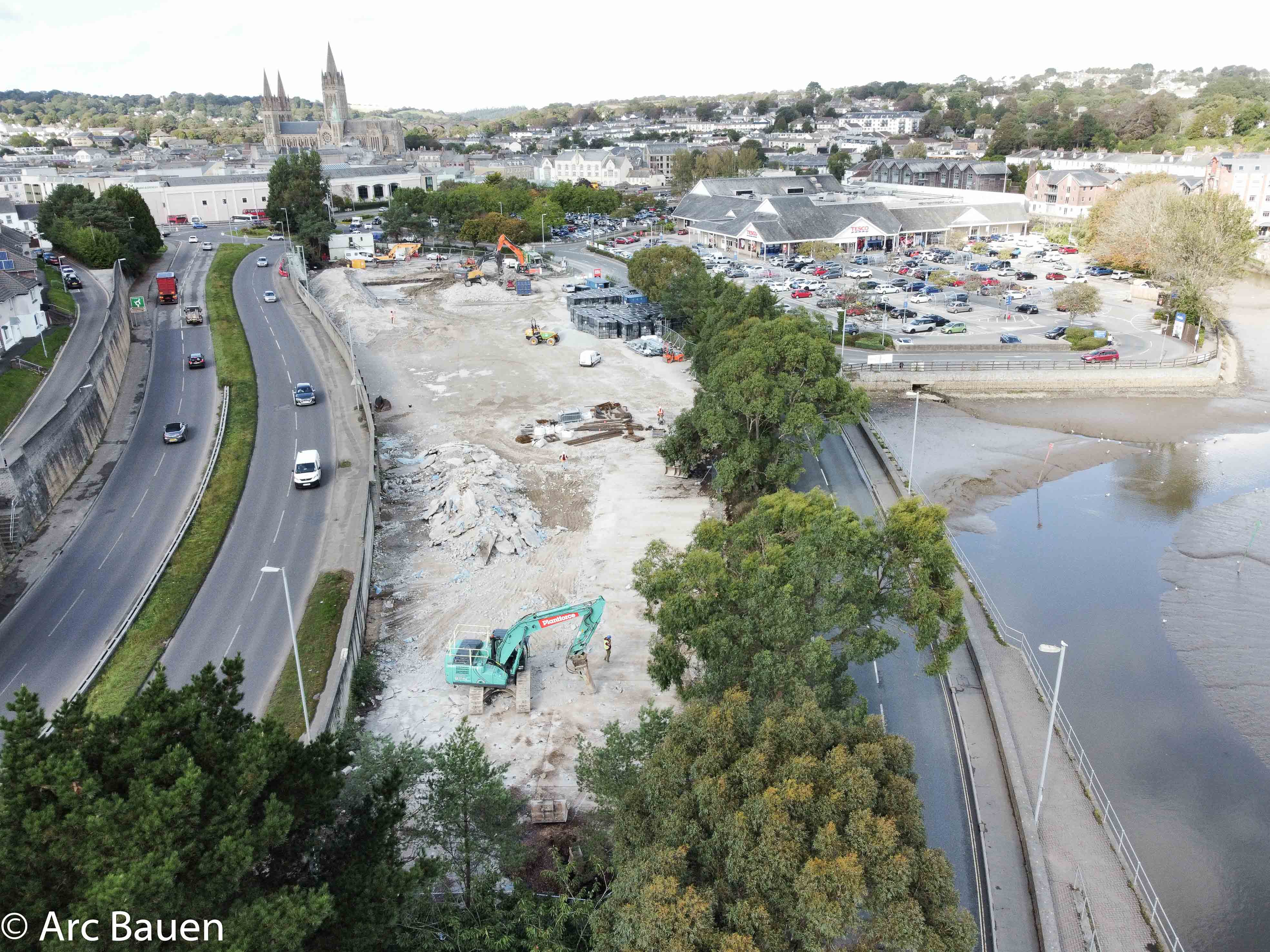 Aldi Truro New Store Drone Shots