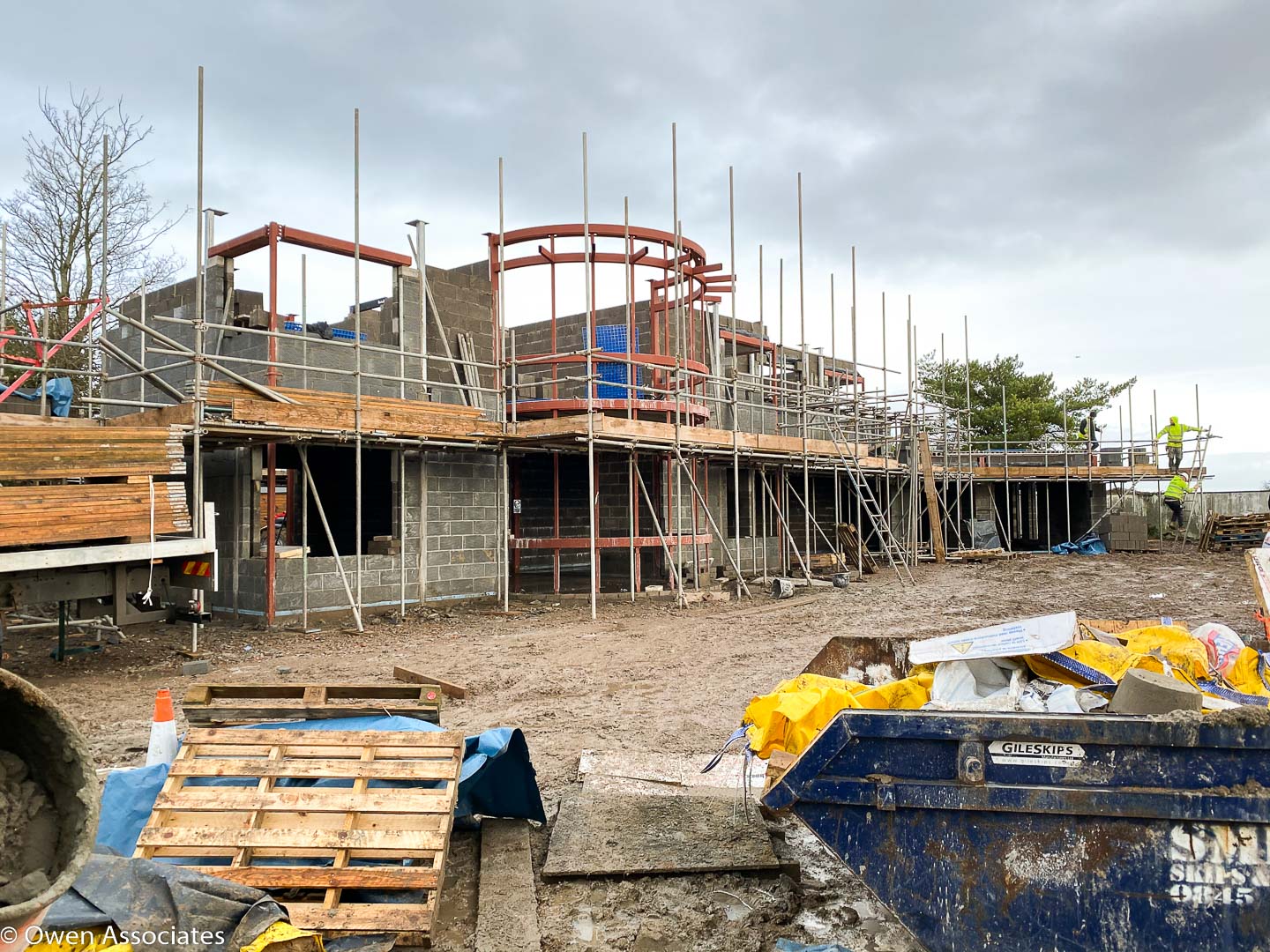 Penarth Art Deco New Build House - making good progress