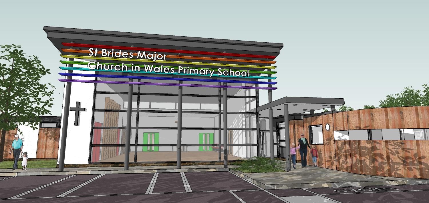 St Brides Major Primary School, site start
