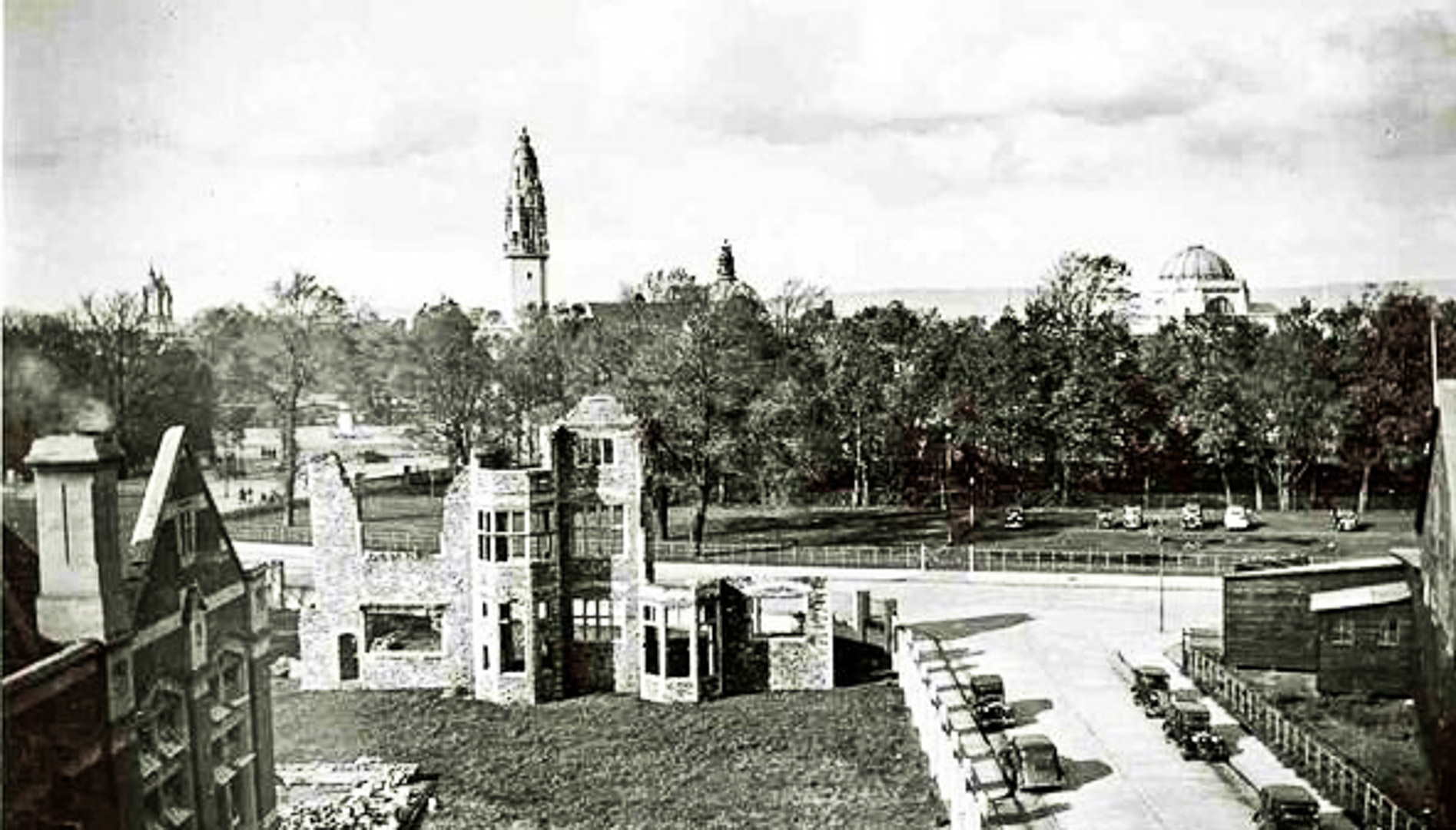 The 13th century building that used to be where one of Cardiff's tallest towers now stands