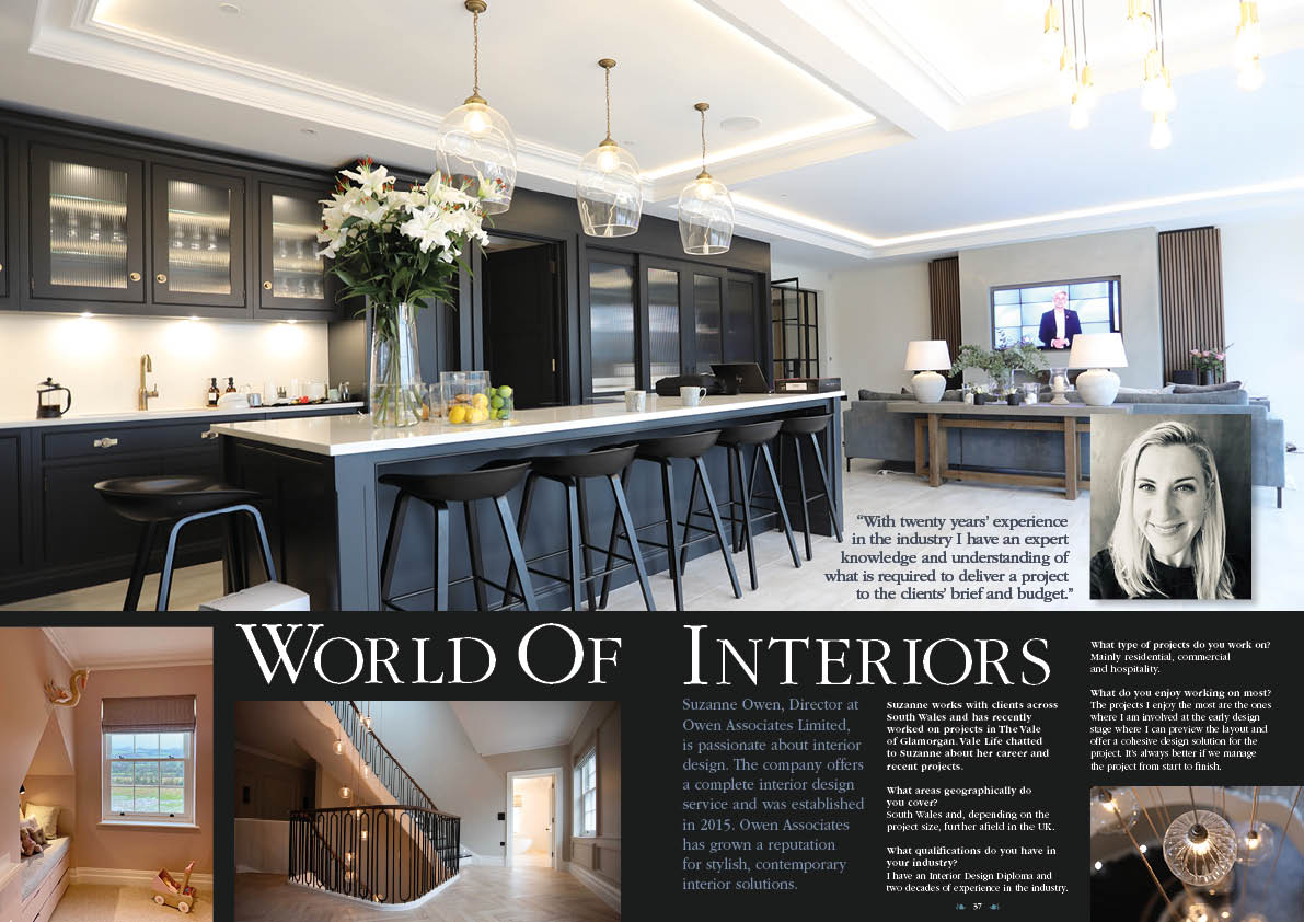 Vale Life Magazine article on Owen Associates Interiors